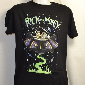 t-shirt rick and morty ufo 