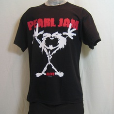 t-shirt pearl jam stickman 