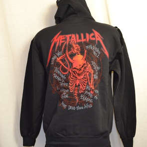 hooded sweater metallica screaming skull 