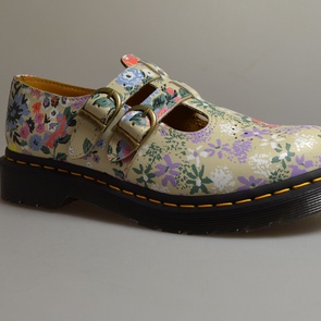 dr martens mary jane beige floral mash up 