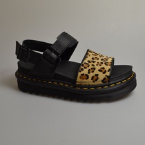 dr martens sandalen voss hair on leopard