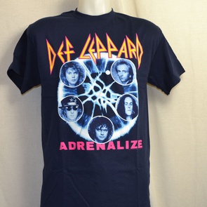 t-shirt def leppard adrenalize navy 