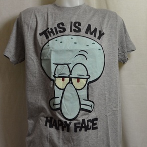 t-shirt spongebob octo happy face