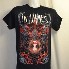 t-shirt in flames ghost in my head 