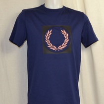 t-shirt fred perry laurel wreath m1655-143 french navy