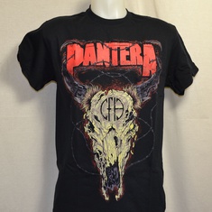 t-shirt pantera steer skull 