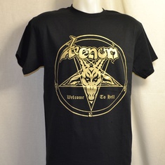 t-shirt venom welcome to hell gold 