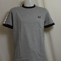 t-shirt fred perry taped m4620-420 grijs