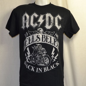 t-shirt acdc hells bells 1980 