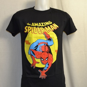 t-shirt spiderman amazing zwart